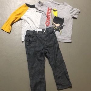 Set - 2 shirts and pants - Batman